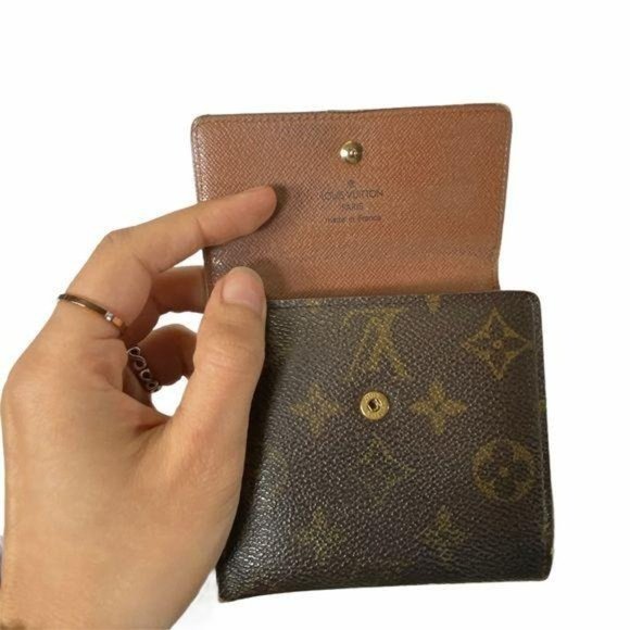 Authentic Louis Vuitton Wallet Portefeiulle Elise Trifold Monogram LV Vintage - Picture 5 of 13